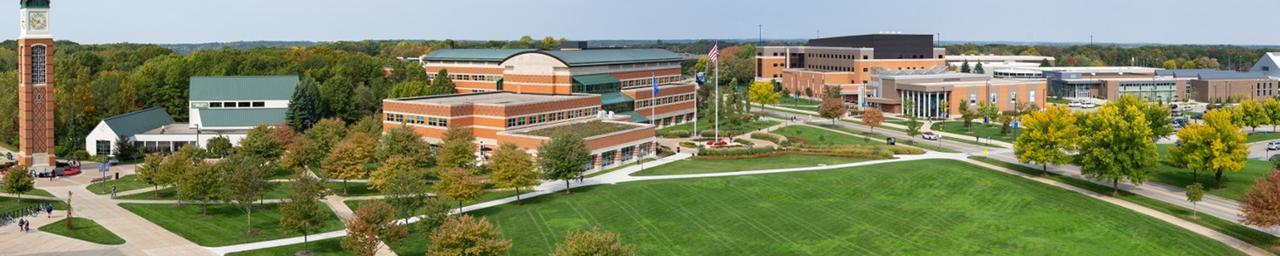 Drone image of Student Services Building